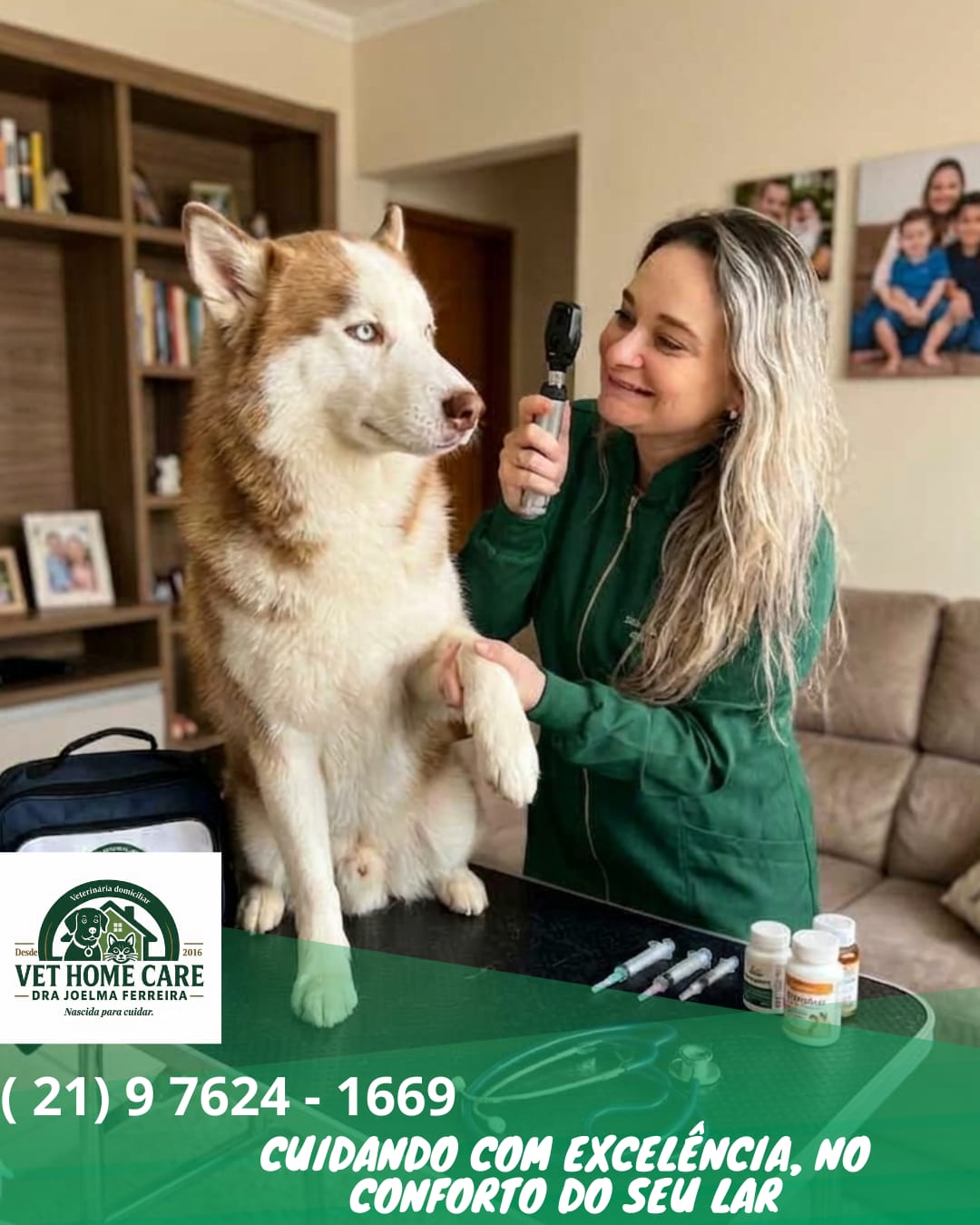 Veterinária Dra Joelma em atendimento domiciliar premium